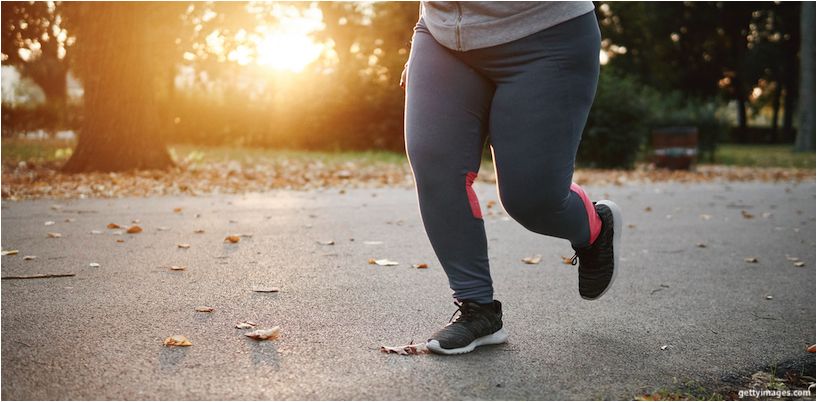 debela djevojčica jogging