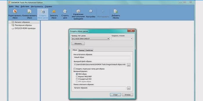 Prozor Daemon Tools