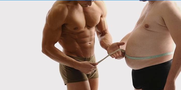 Mjerenje volumena trbuha kod muškaraca