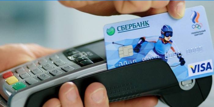 Plaćanje robe putem Sberbank kartice