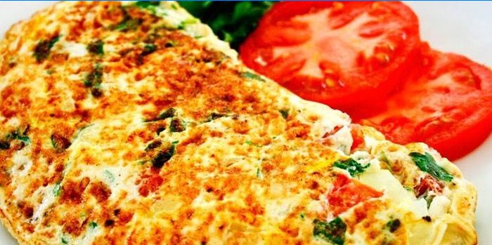Prženi omlet u tavi