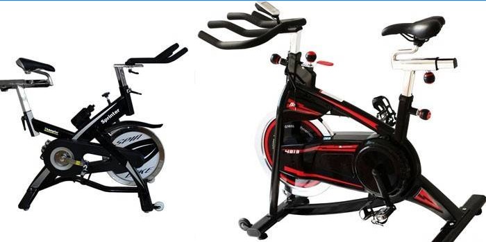 Dva modela inercijskih bicikala za vježbanje