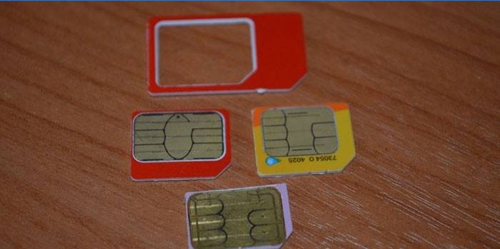 Normalna, mikro i nano SIM kartica