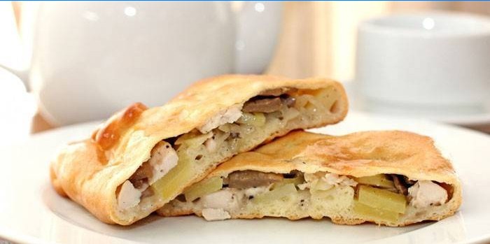 Dvije kriške punjene pite