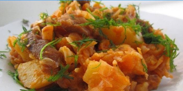 Krumpir, kupus i svinjska gulaša