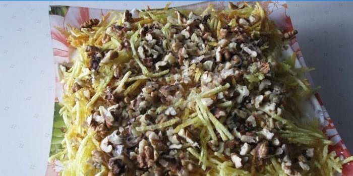 Salata od gljiva i šunke