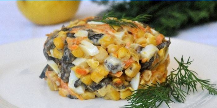 Salata od gljiva i kukuruza