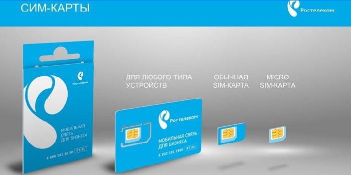 Rostelecom SIM kartice za različite uređaje