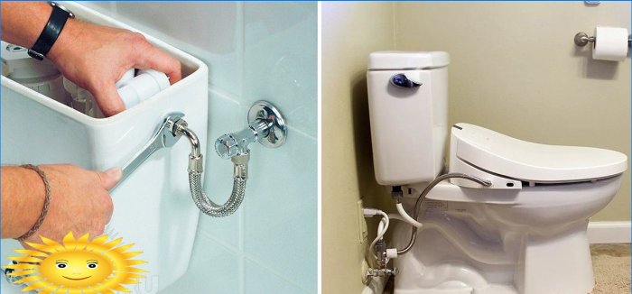 Bočno i donje opskrba vodom do WC-a