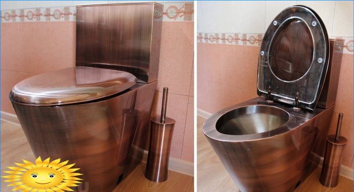Podni WC od nehrđajućeg čelika