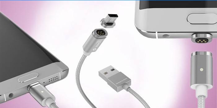 Za Android WSKEN X-kabel metalni magnetski kabel