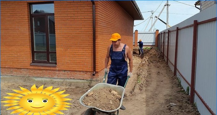 Napravite betonski slijepi prostor oko kuće