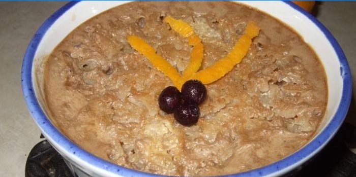 Puding od čokoladnog riže