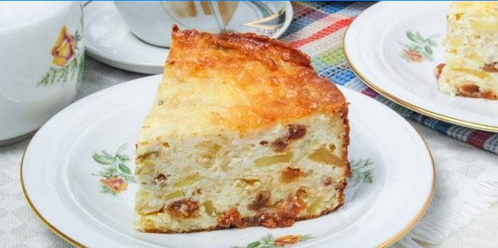 Kriška domaće kaše s grožđicama i jabukama