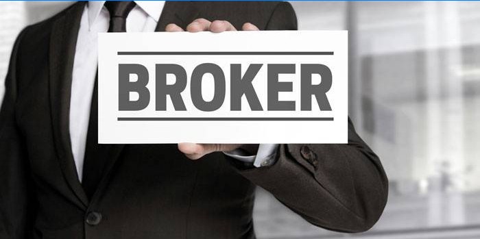 Natpis "Broker"