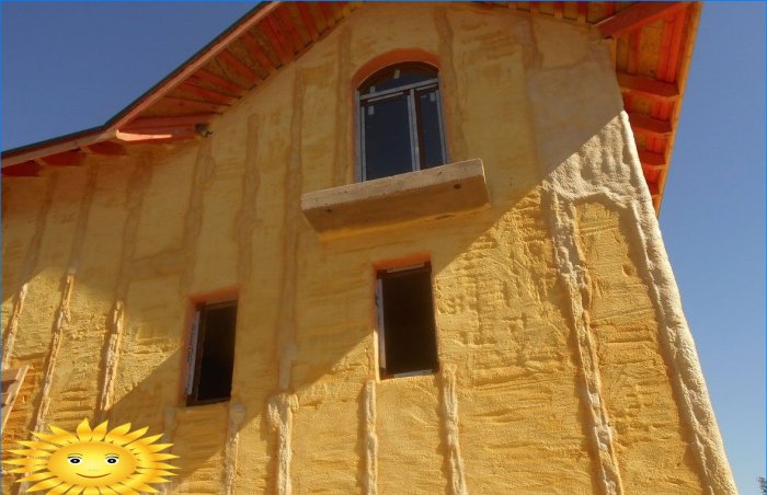 Izolacija fasade kuće od opeke poliuretanskom pjenom