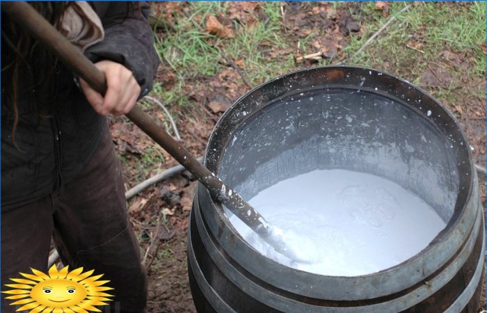 Pranje stabala stabala na parceli u vrtu - blagodati i značajke