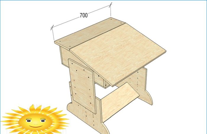 Uradi dječiji namještaj: drveni stol