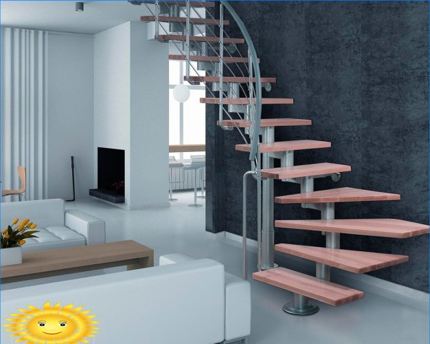 Modularne stepenice: značajke, vrste, prednosti i nedostaci