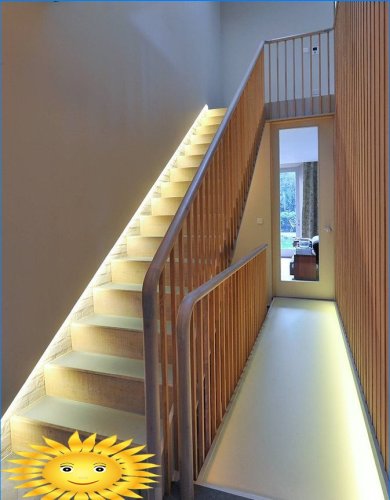 Opcije za osvjetljenje stepenica u kući