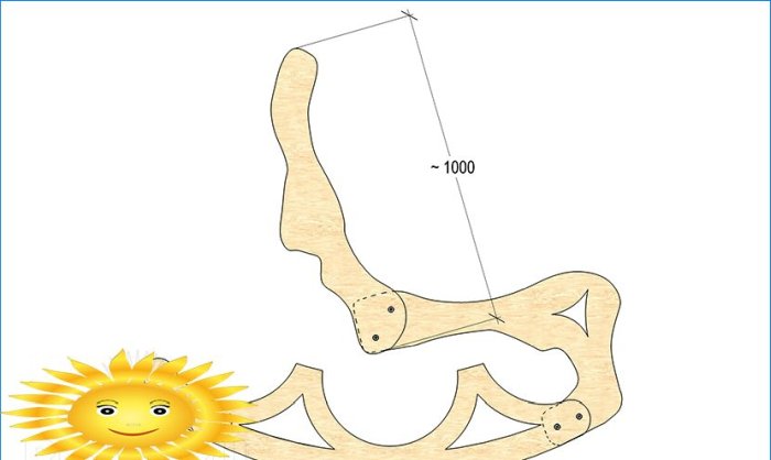 Diy stolica za ljuljanje od šperploče