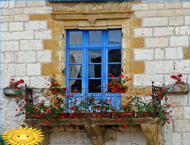 Francuski balkon: vrste, značajke, raspored