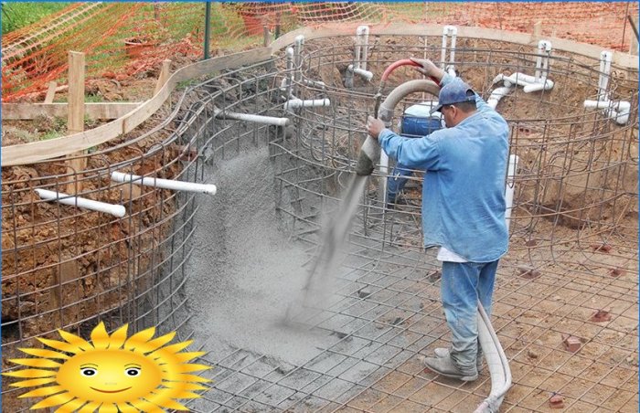 Konstrukcija betonskog bazena