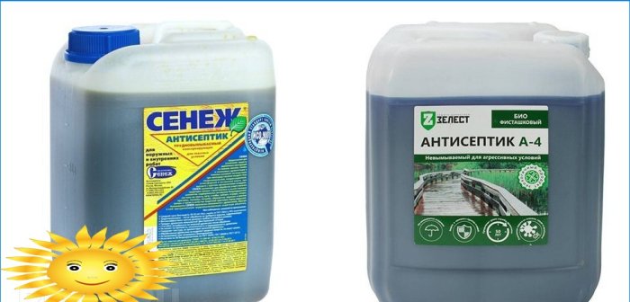 Antiseptici za drvo Senezh i Zelest