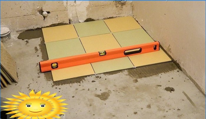 Kako položiti pločice na pod vlastitim rukama
