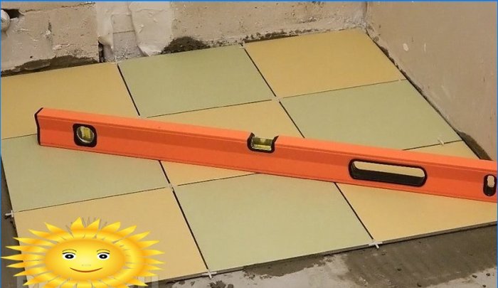 Kako položiti pločice na pod vlastitim rukama