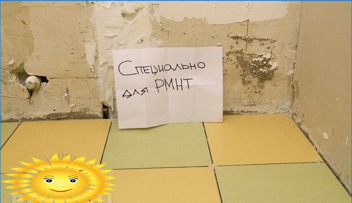 Kako položiti pločice na pod vlastitim rukama