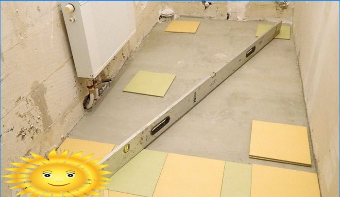 Kako položiti pločice na pod vlastitim rukama