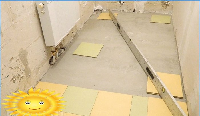 Kako položiti pločice na pod vlastitim rukama