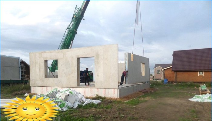 Izgradnja montažne kuće od betonskih ploča