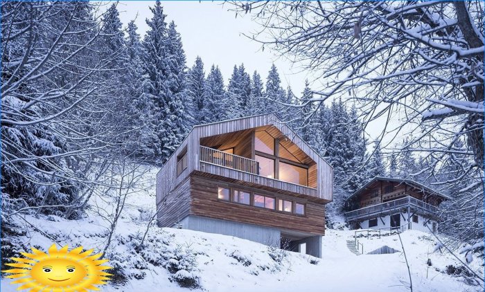 Neobične alpske kuće - zimska kolekcija fotografija