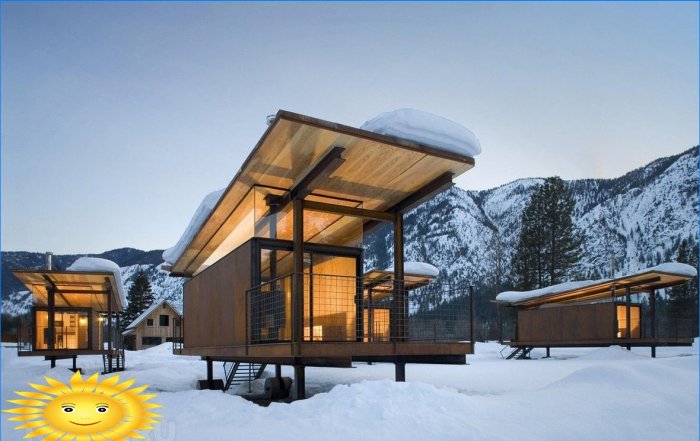 Neobične alpske kuće - zimska kolekcija fotografija