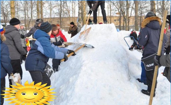 Novogodišnji praznici s djecom u zemlji: igre na ulici