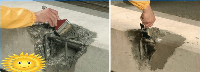 Brtvljenje dubokih oštećenja u betonu