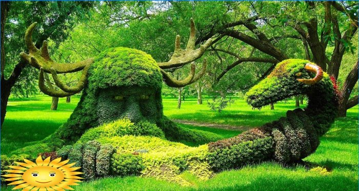 Topiary - skulpture iz grmlja i drveća