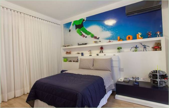 Dizajn interijera dječje spavaće sobe za dječaka