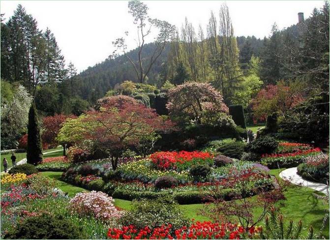 Butchart garden u Britanskoj Kolumbiji