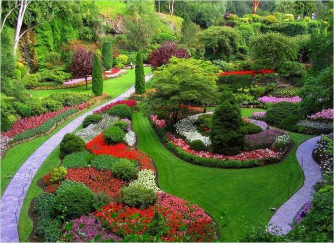 Butchart garden u Britanskoj Kolumbiji