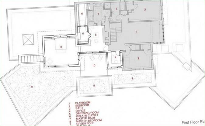 Plan Chestnut Hill Residence