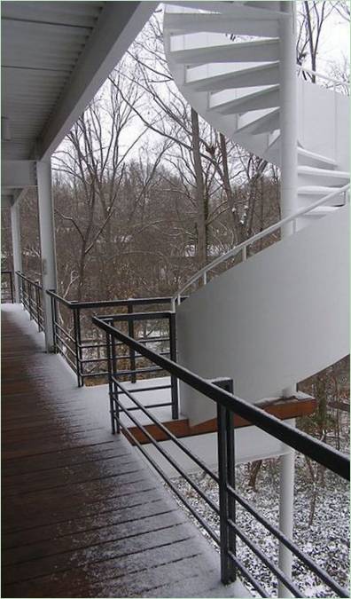 Izvorno spiralno stubište u rezidenciji u Raleighu