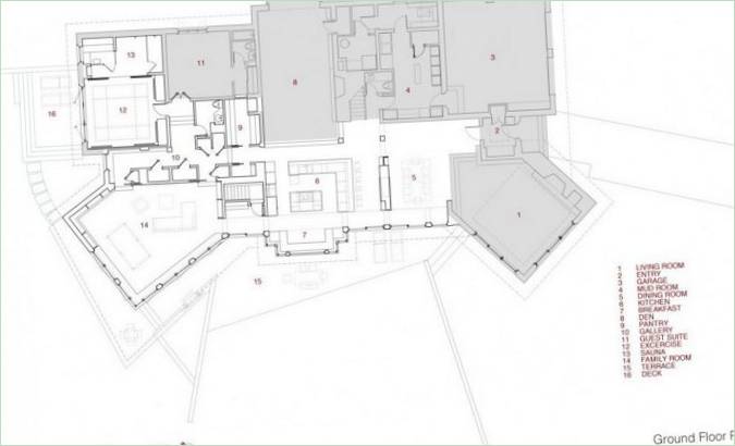 Plan Chestnut Hill Residence