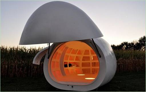 Vanjska mobilna kućica u obliku jaja za odmor ili rad