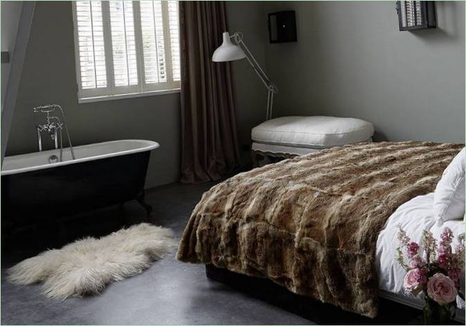 Dizajn interijera u stilu potkrovlja iz Aisinea, Amsterdam, Nizozemska: Spavaća Soba