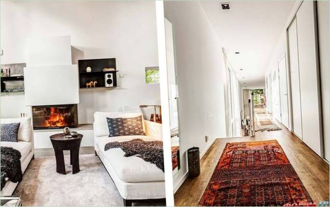 Interijer moderne kuće u šumi