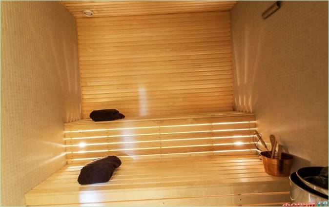 Sauna u kući u šumi