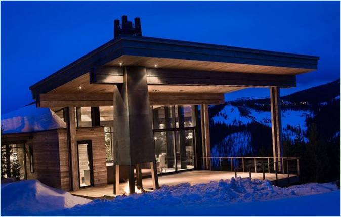 Zimska rezidencija u stjenovitim planinama, Montana